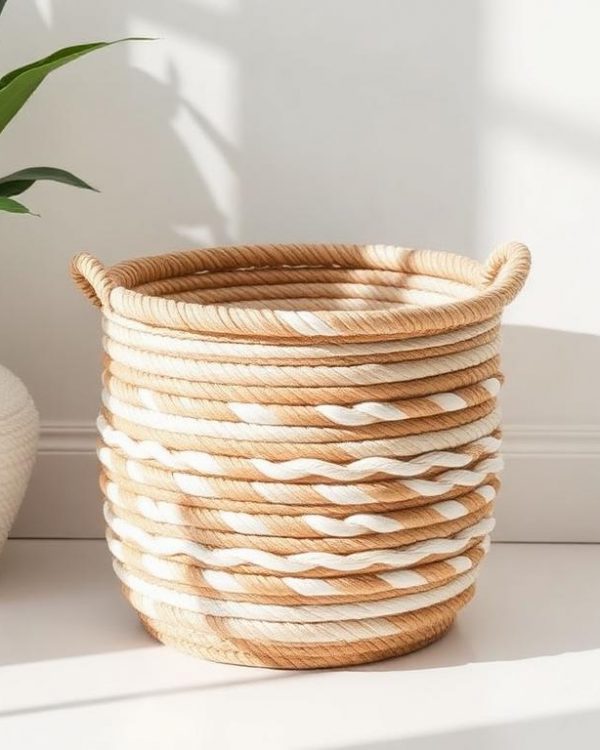 Nautical Rope Storage Basket