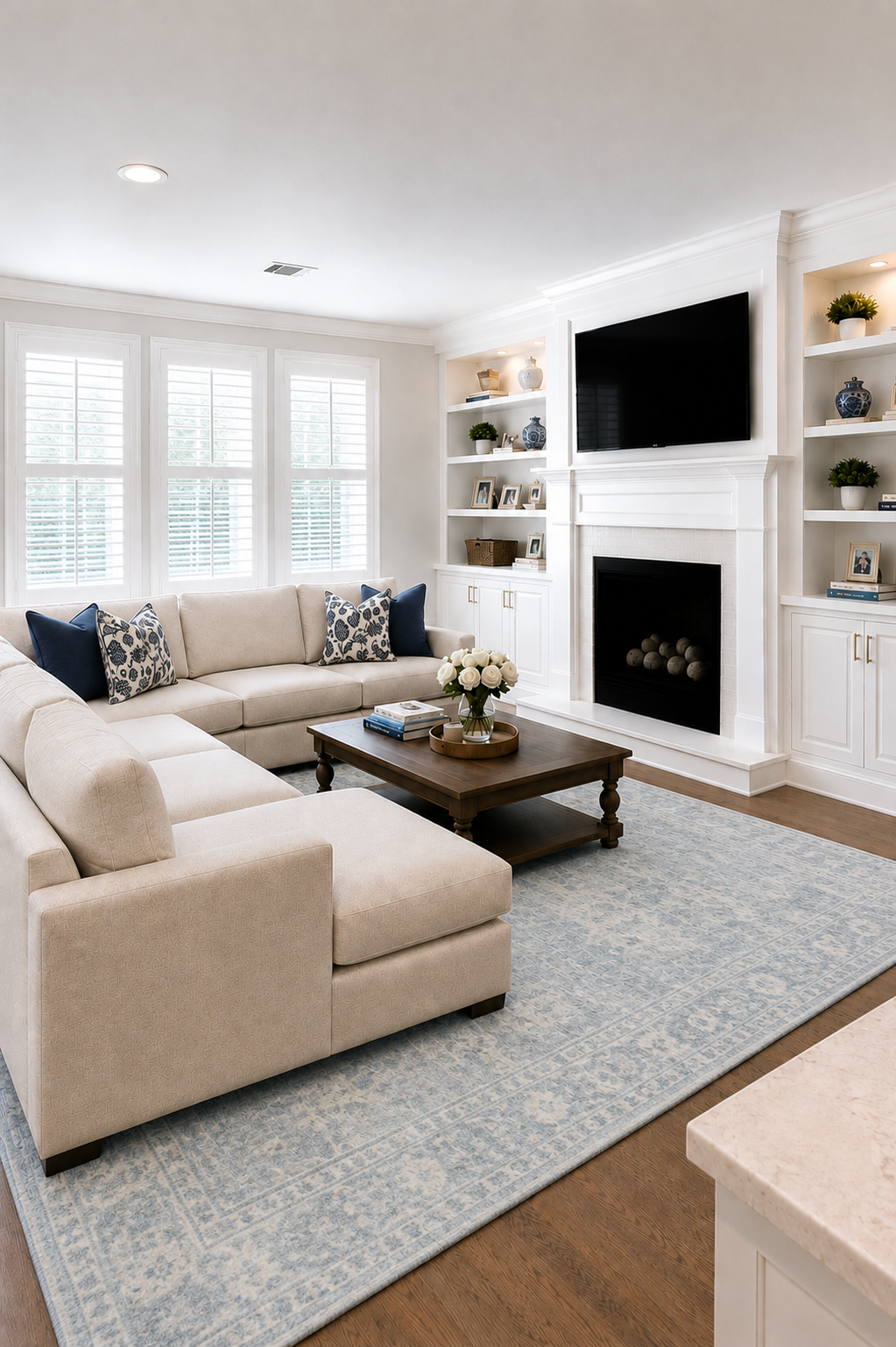Interior styling project — living room transformation