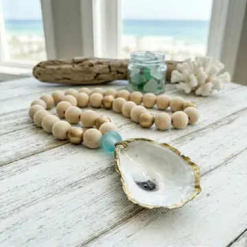 Oyster Shell Blessing Beads