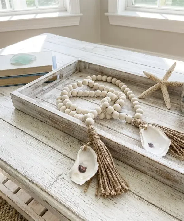 Oyster Shell Garland with Tassels