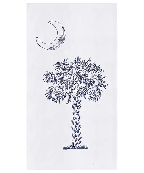 Coastal Palmetto Palm Tree Kitchen Towel