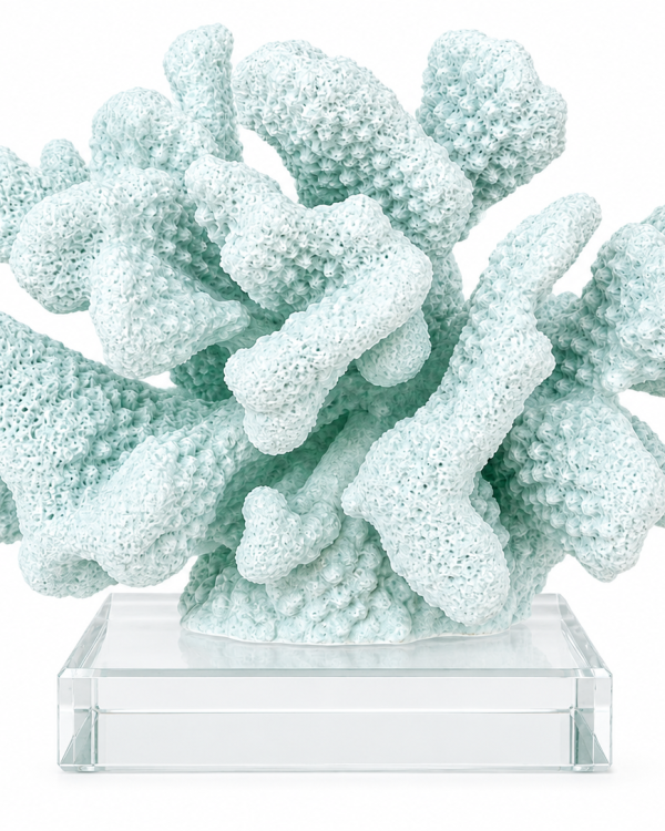 Faux Coral Decor, Seafoam
