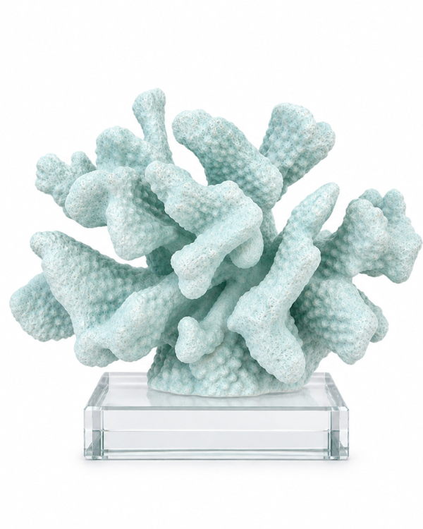 Faux Coral Decor, Seafoam