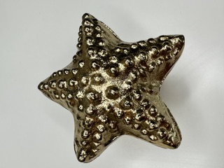 Gold Starfish Jewelry Dish – Coastal Trinket Tray & Beach-Inspired Decor